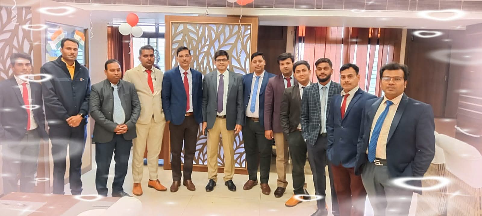 Aslay Biogen team group photo at an annual company celebration